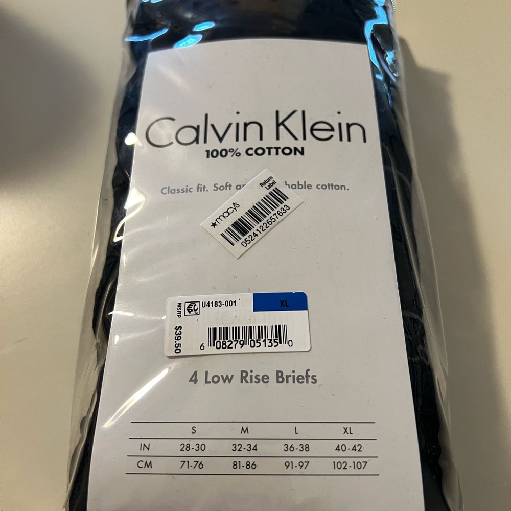 Calvin Klein Men's Black Low Rise Briefs - Picture 2 of 4